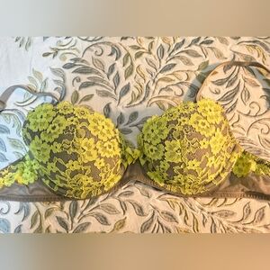 Xhilaration Floral Lace Balconette Bra Size 34A